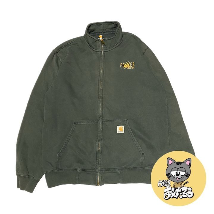 カーハート Carhartt アクティブジャケット 古着 USA製 企業ロゴ 90