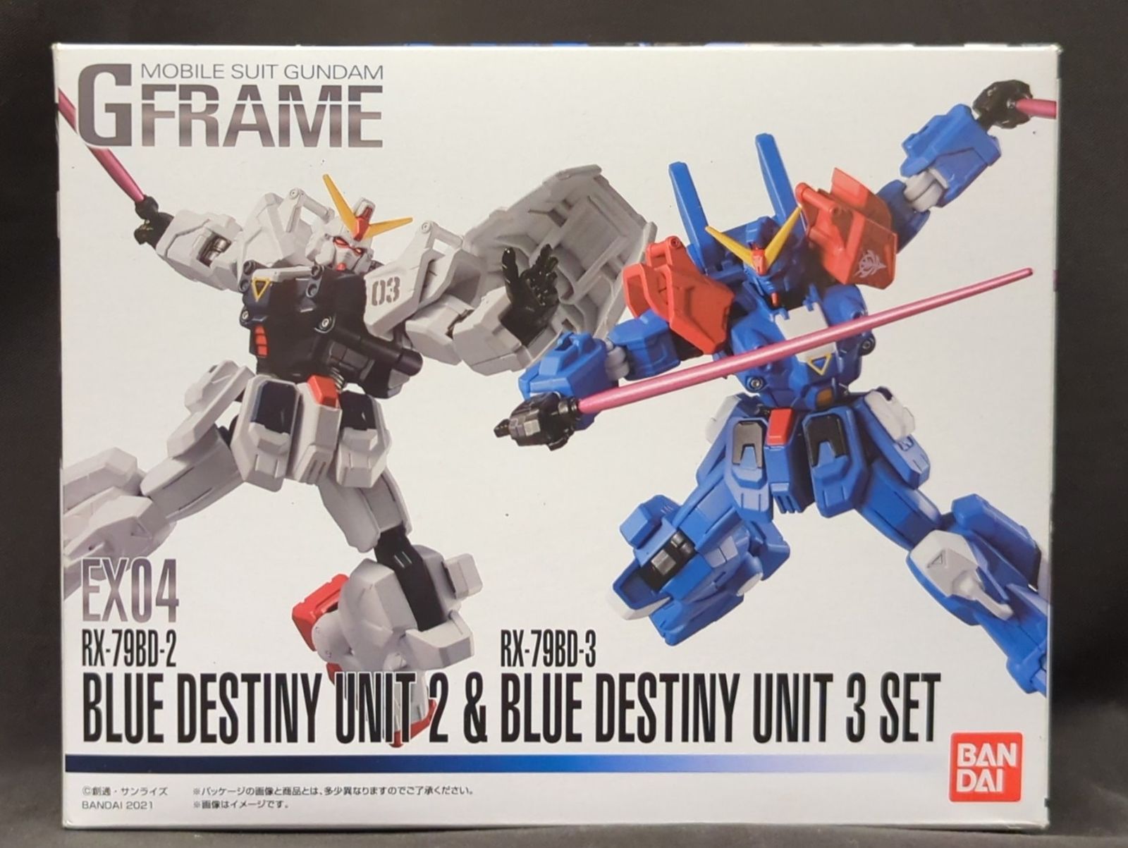 バンダイ Gフレーム EX04 機動戦士ガンダム外伝 THE BLUE DESTINY ブルーディスティニー2号機u0026ブルーディスティニー3号機セット EX04