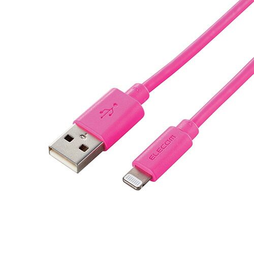 5個セット エレコム Lightningケーブル|スタンダード|2.0m|ピンク MPA-UAL20PNX5