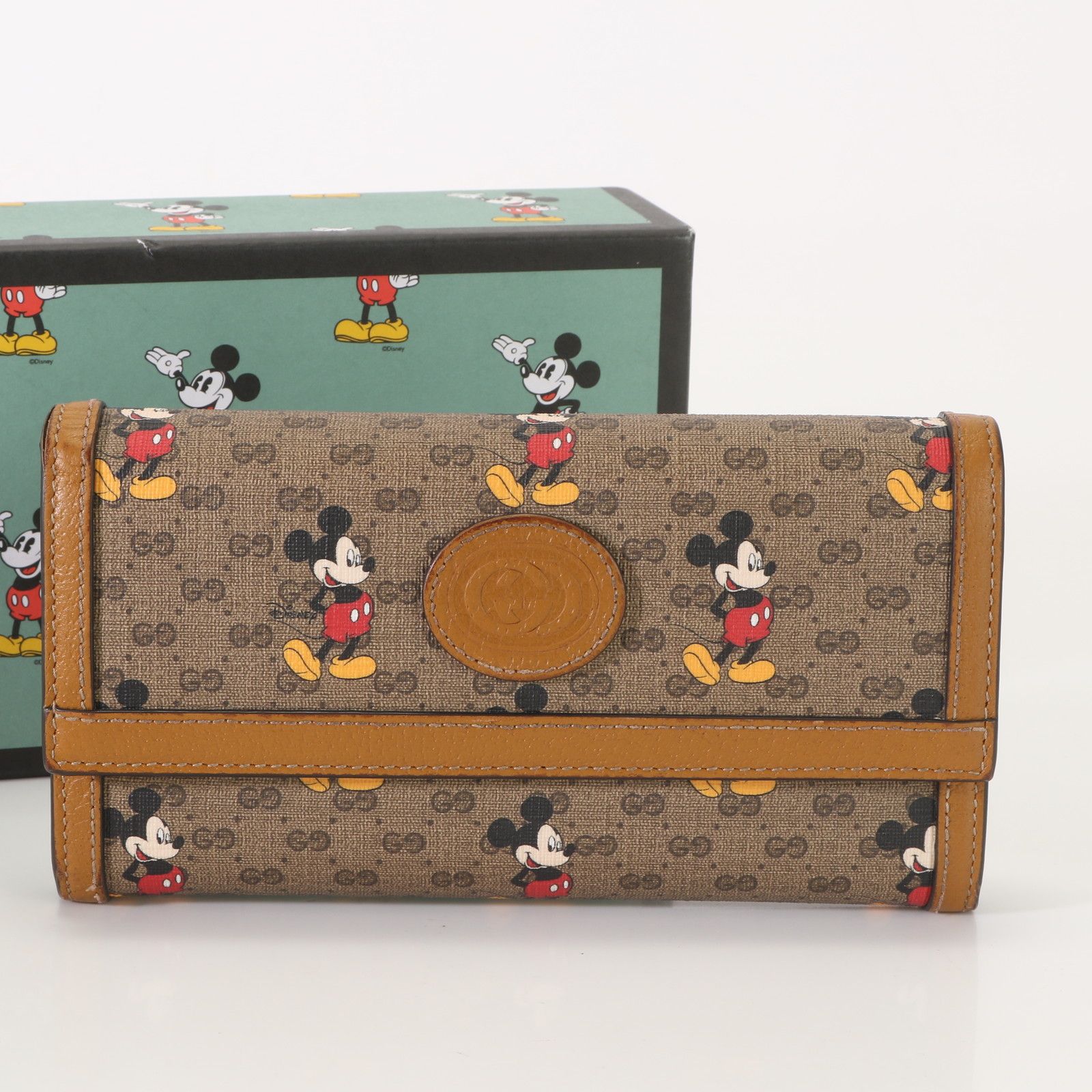 美品 GUCCI × Disney コラボ 財布 ミッキー - 折り財布 美品 GUCCI × Disney コラボ 財布 ミッキー - 折り財布