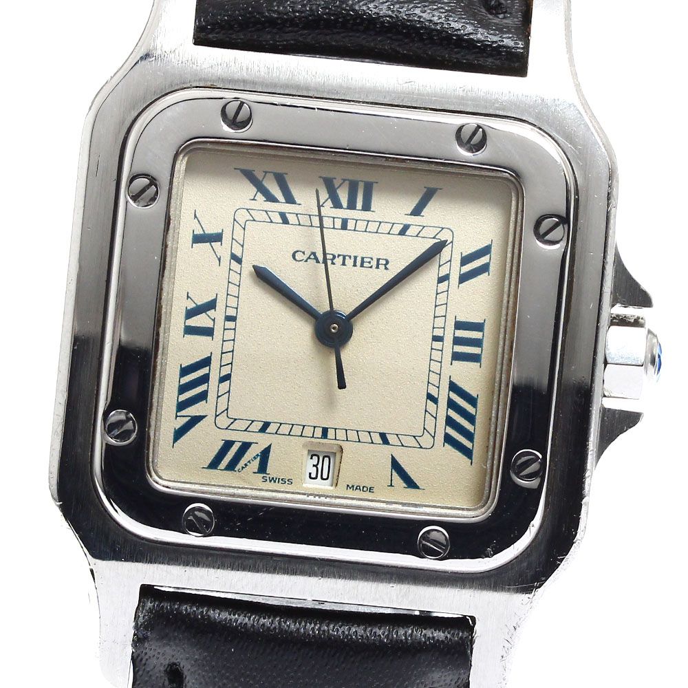 カルティエ CARTIER W20018D6 サントスガルベLM デイト クォーツ メンズ_908829