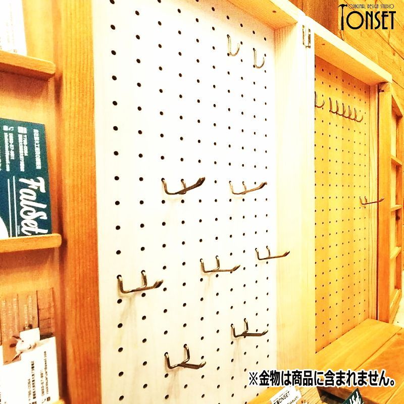 マルシェ出店　折りたたみ什器　アクセサリー什器 マルシェ出店用 4面鏡モチーフ折り畳み什器 ナチュラルcol. 棚