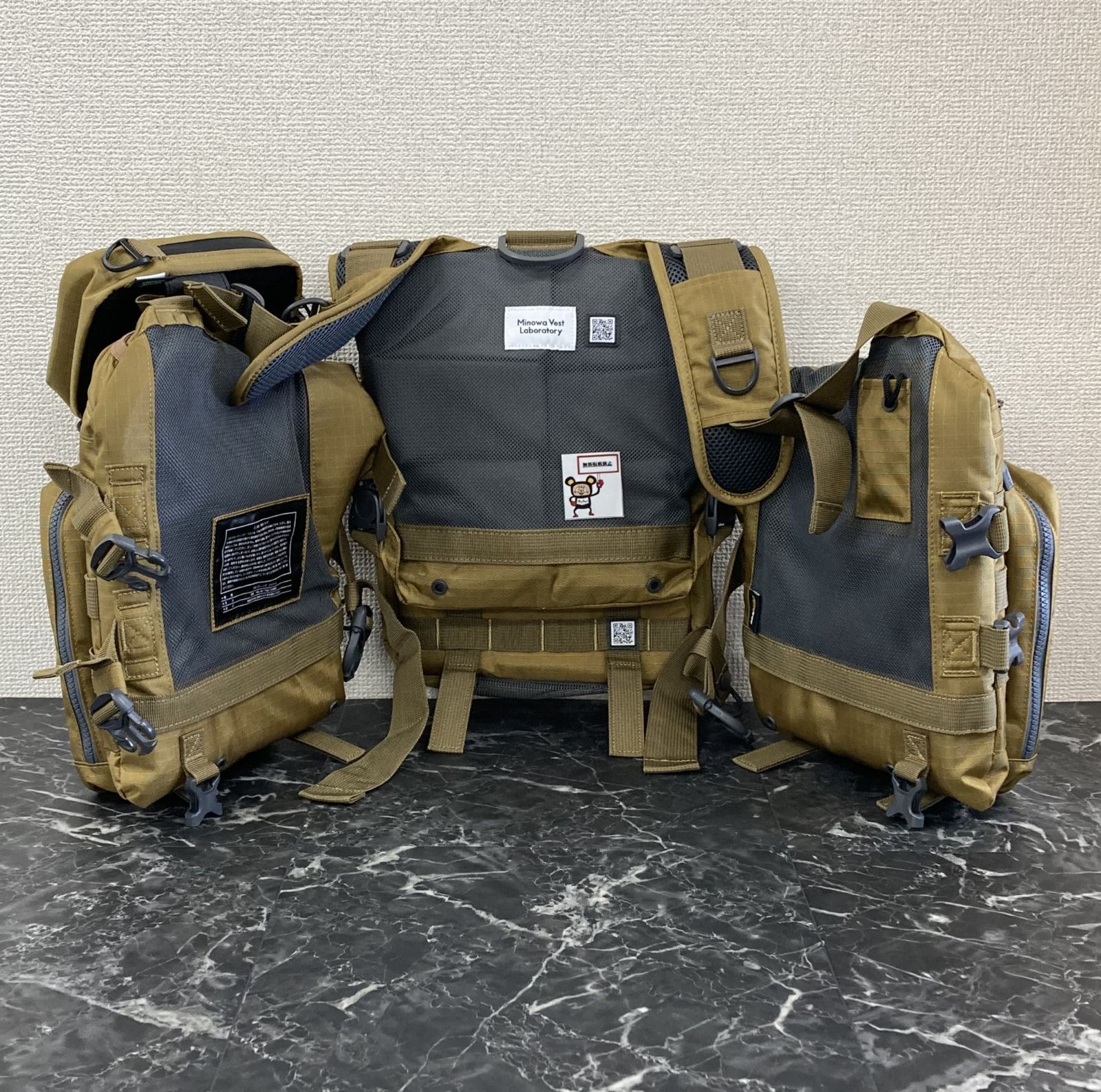 新品未使用　ミノワベスト　 ラボラトリー MINOWA VEST LABORATORY 【プルオーバー スクエア