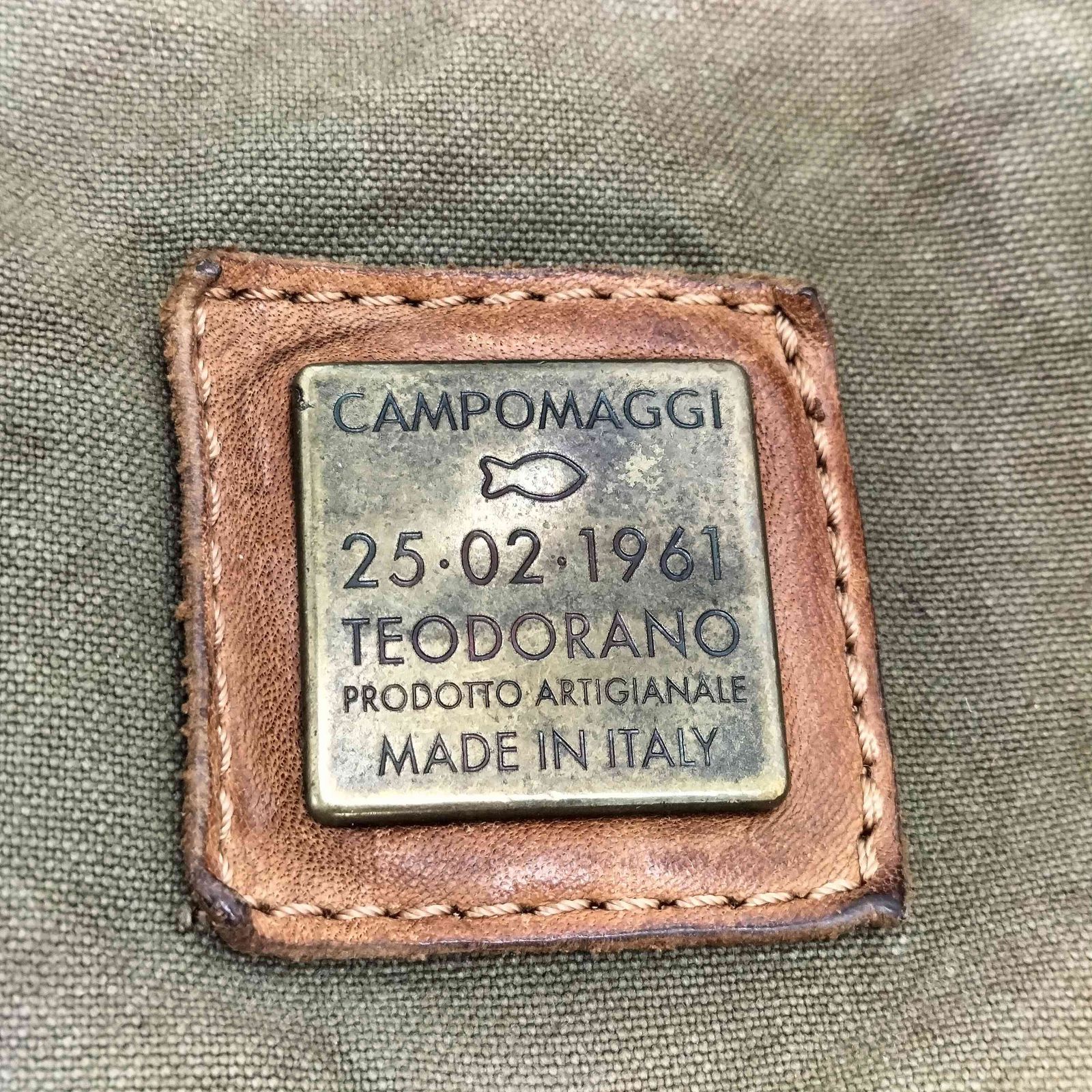 CANPO MAGGI ストライプキャンバストートバッグ