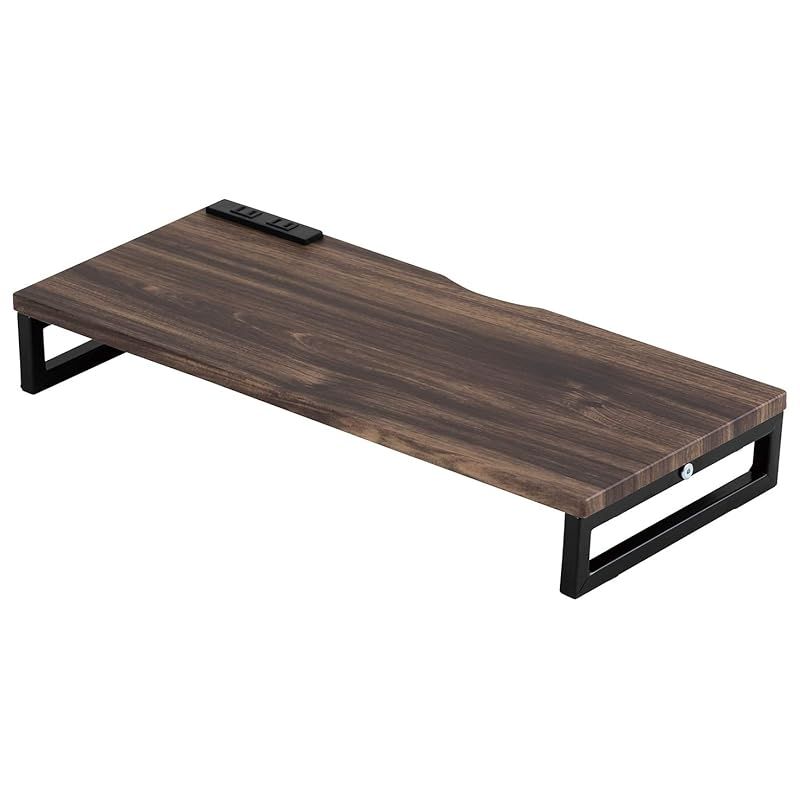 【特価商品】武田コーポレーション 【パソコンラック・モニター・台】 ヴィンテージブラウン 59×25×8.5 ヴィンテージ調コンセント付き卓上ラック T0-CT59VBR