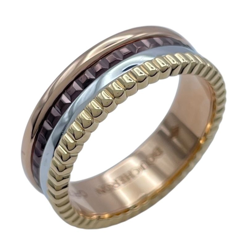 ブシュロン BOUCHERON キャトルクラシックスモールリング ゴールド ホワイトゴールド ピンクゴールド Au750 ブラウンPVD ジュエリー