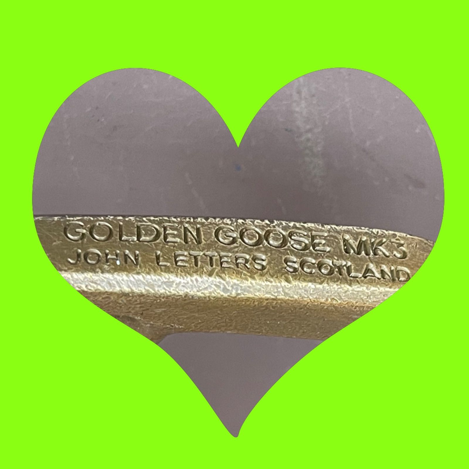 57-318 初入荷 送料込み パター 34インチ JOHN LETTERS SCOTLAND GOLDEN GOOSE MK3 スコットランドのジョン レター製の なパターをこの機会にぜひ