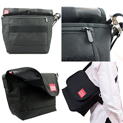 (マンハッタンポーテージ)ManhattanPortage メッセンジャーバッグ 斜めがけ Front Pocket PVC Vintage Messenger Mサイズ MP1606VJRFPL mp1606vjrfpl Black(ブラック/黒)