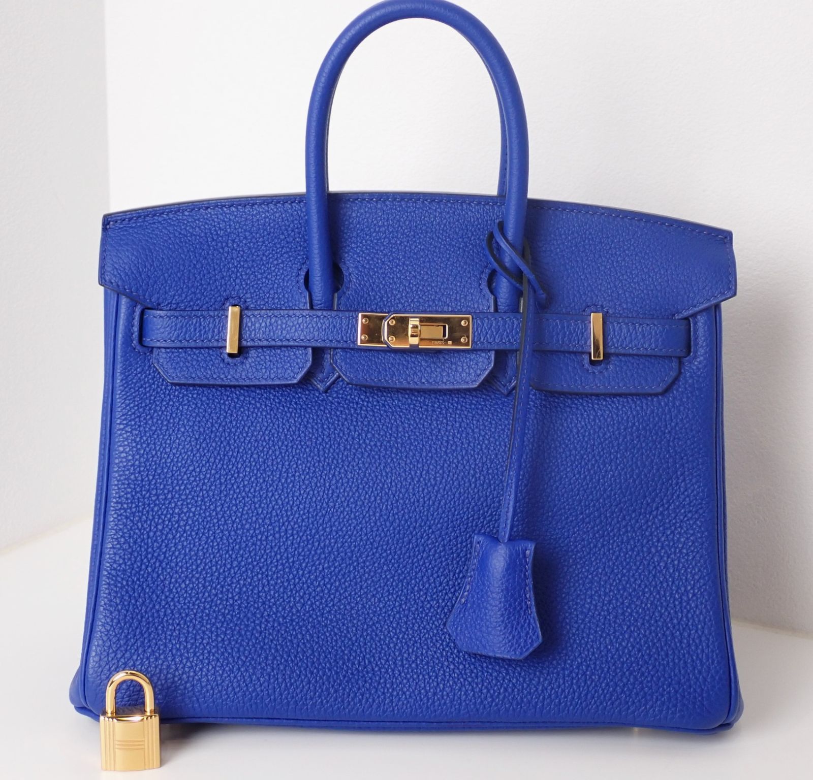 美品 HERMES(エルメス) バーキン25 トゴ ブルーロワイヤル
