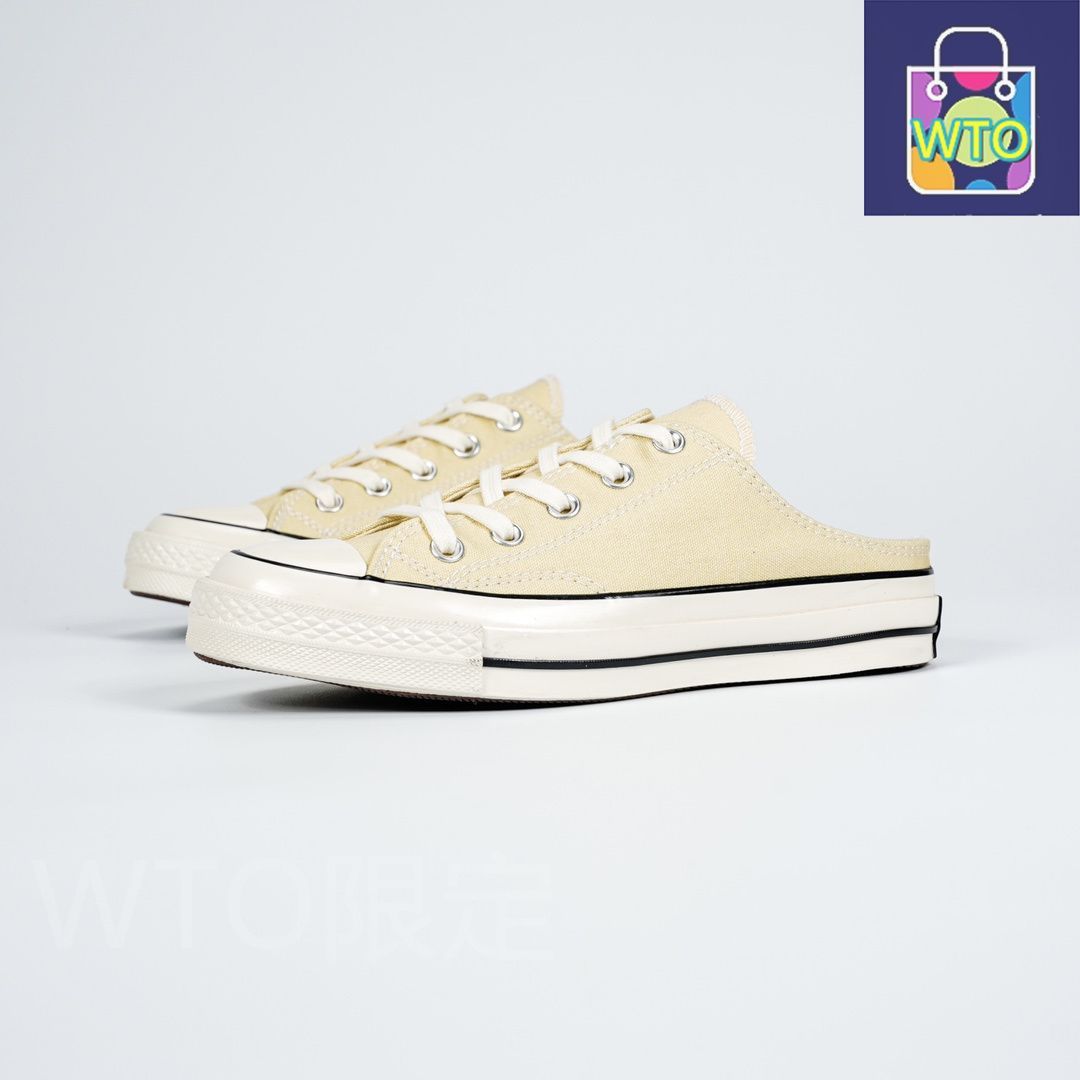 【今日特価】Converse Chuck 1970s スリップオン ハーフシューズ（2023 年ニューカラー：ミルクイエロー）！送料無料！在庫限定のお得な価格です！