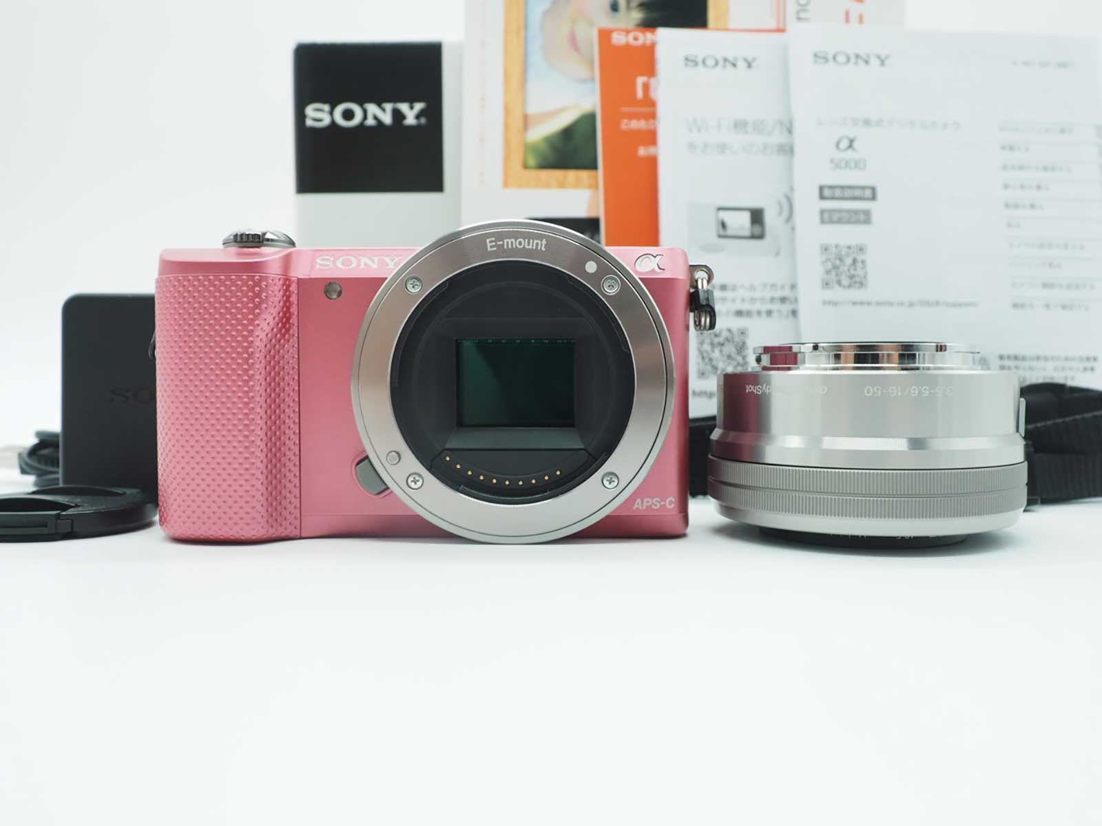 ソニー Sony a5000 20.1MP Digital Camera Pink 16-50mm Lens 元箱 Z5541A