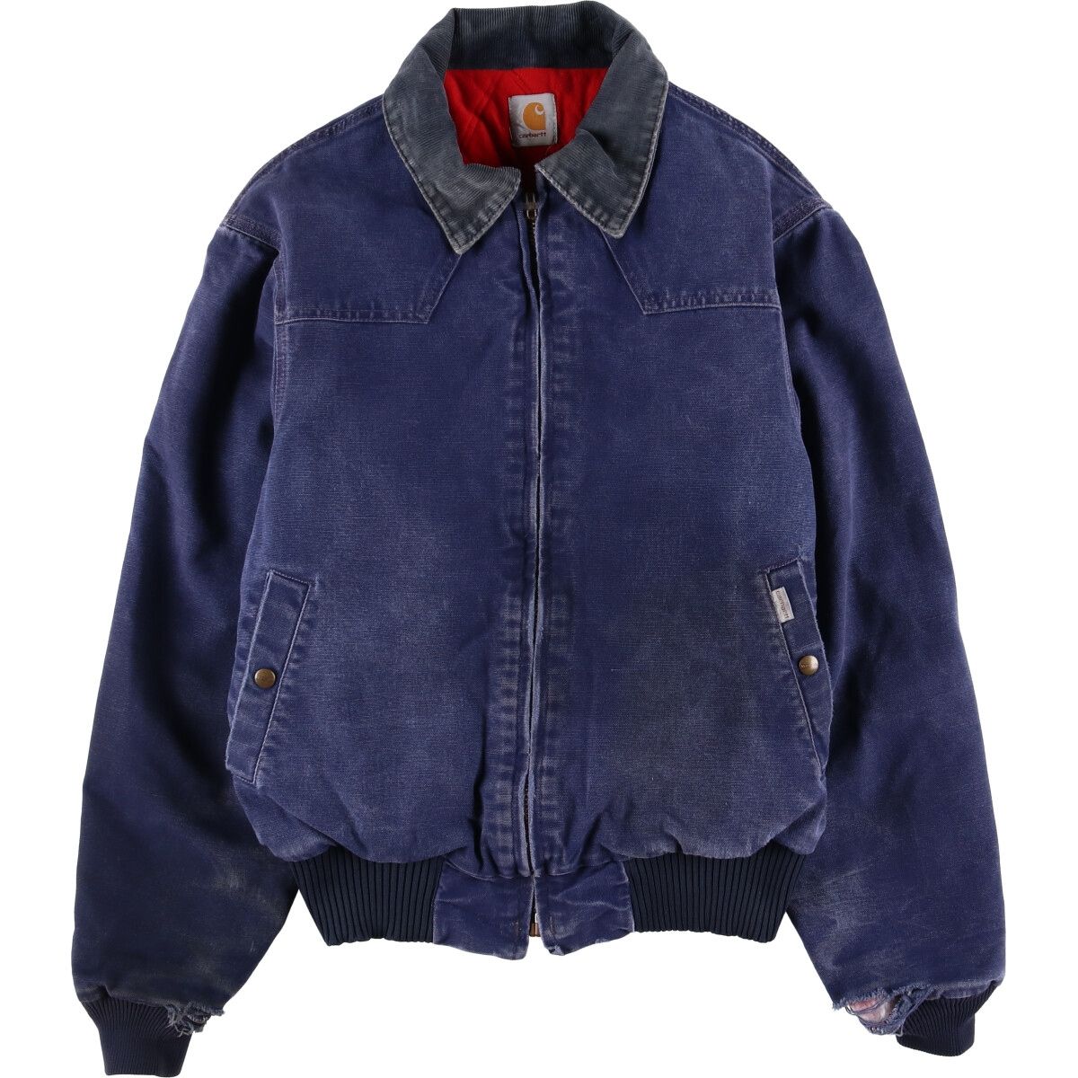 古着 カーハート Carhartt サンタフェジャケット バックプリント ダックワークブルゾン メンズL相当|eaa562506