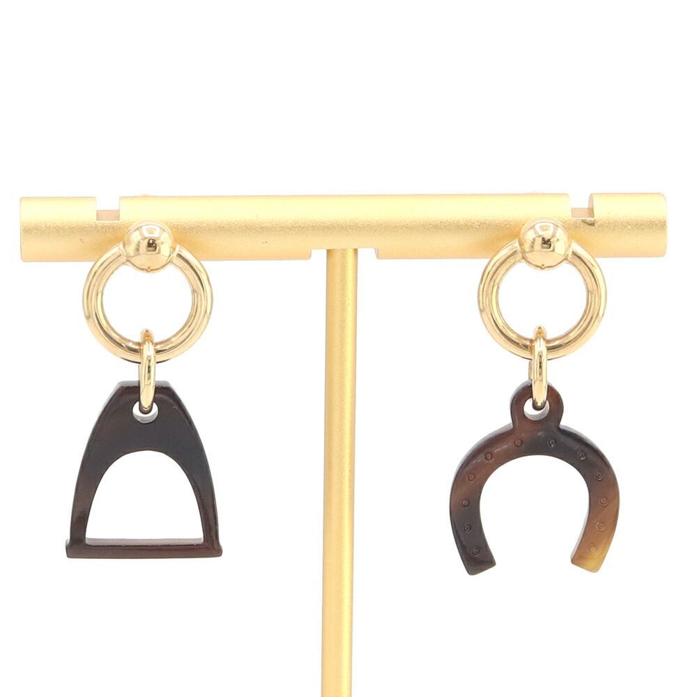 エルメス ピアス アミュレット エスケトル ゴールド金具 - メルカリ 