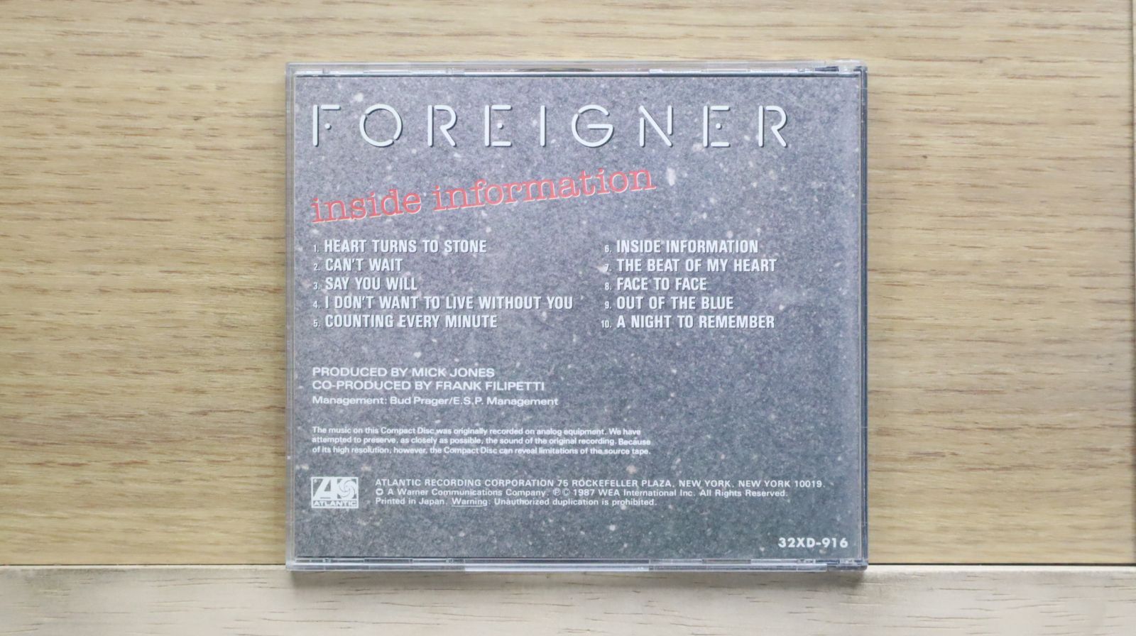 国内盤CD☆フォリナー/Foreigner□ インサイド・インフォメーション