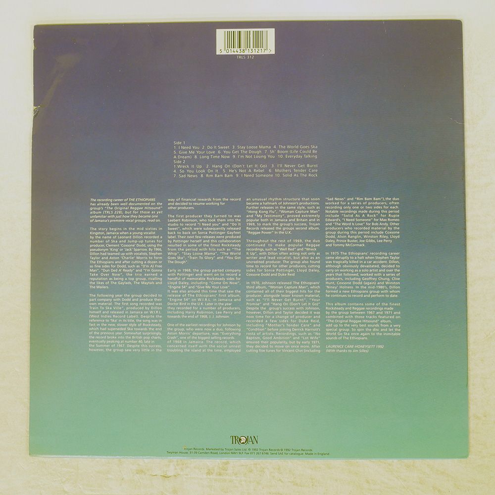 UK盤 ETHIOPIANS/THE WORLD GOES SKA/TROJAN TRLS312 LP - メルカリ