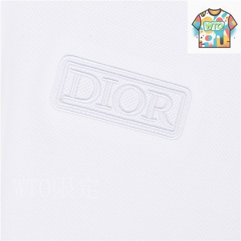 今日特価】Dior スクエア CD 刺繍 ポロシャツ-3 - メルカリ