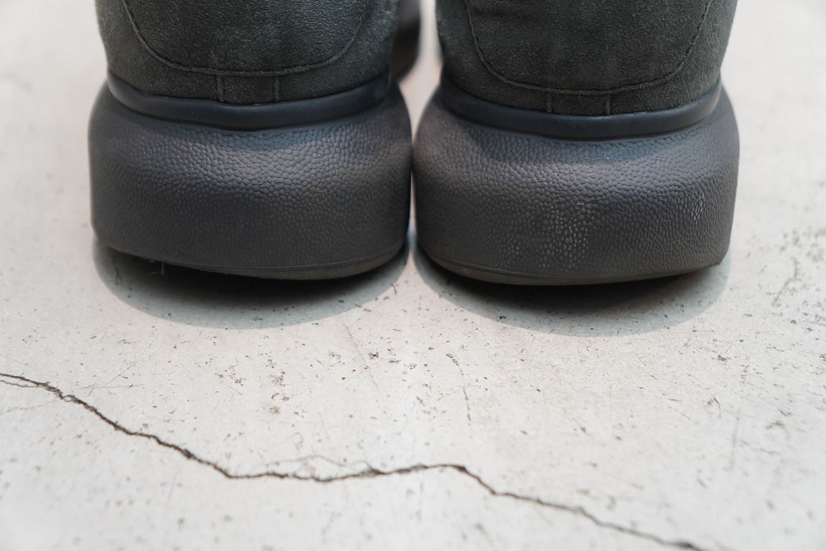 正規 Alexander McQueen アレキサンダー マックイーン ローカット スエード レザー スニーカー シューズ 厚底 553761 灰 サイズ41 421 P