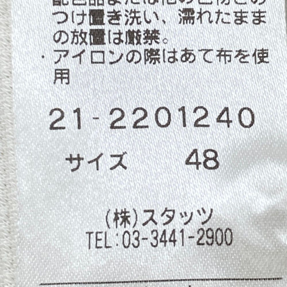サイズ：48 MOCO モコ 21-2201240 半袖ポロシャツ  ホワイト系 [240101416645] ゴルフウェア メンズ ストスト サイズ：48 MOCO モコ 21-2201240 半袖ポロシャツ ホワイト系