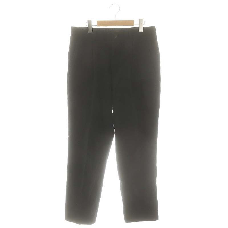 イッセイミヤケメン ISSEY MIYAKE MEN ウールナイロントラウザーパンツ ボトムス ジップフライ L 黒 ブラック /YQ OS SH