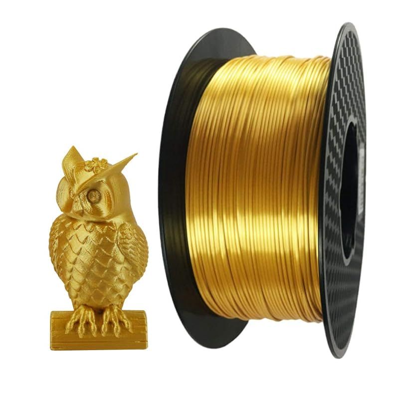 CC3D シルクPLA フィラメント ゴールド 1.75mm 1KG 3Dプリンター PLA ゴールド フィラメント 金 金属の質感 金属色  シャインシャイニー シルキーフィラメント 金属の光沢 (真の金メッキ、滑らかな表面に近い）シルクゴールド 金色(Gol - メルカリ