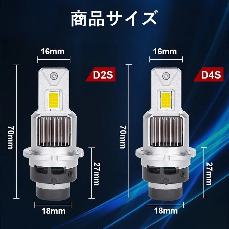 HID変換 LEDヘッドライトバルブ ロービーム シビック ハイブリッド ES9 D2R H13.12～H17.8 ホンダ 60000lm - メルカリ