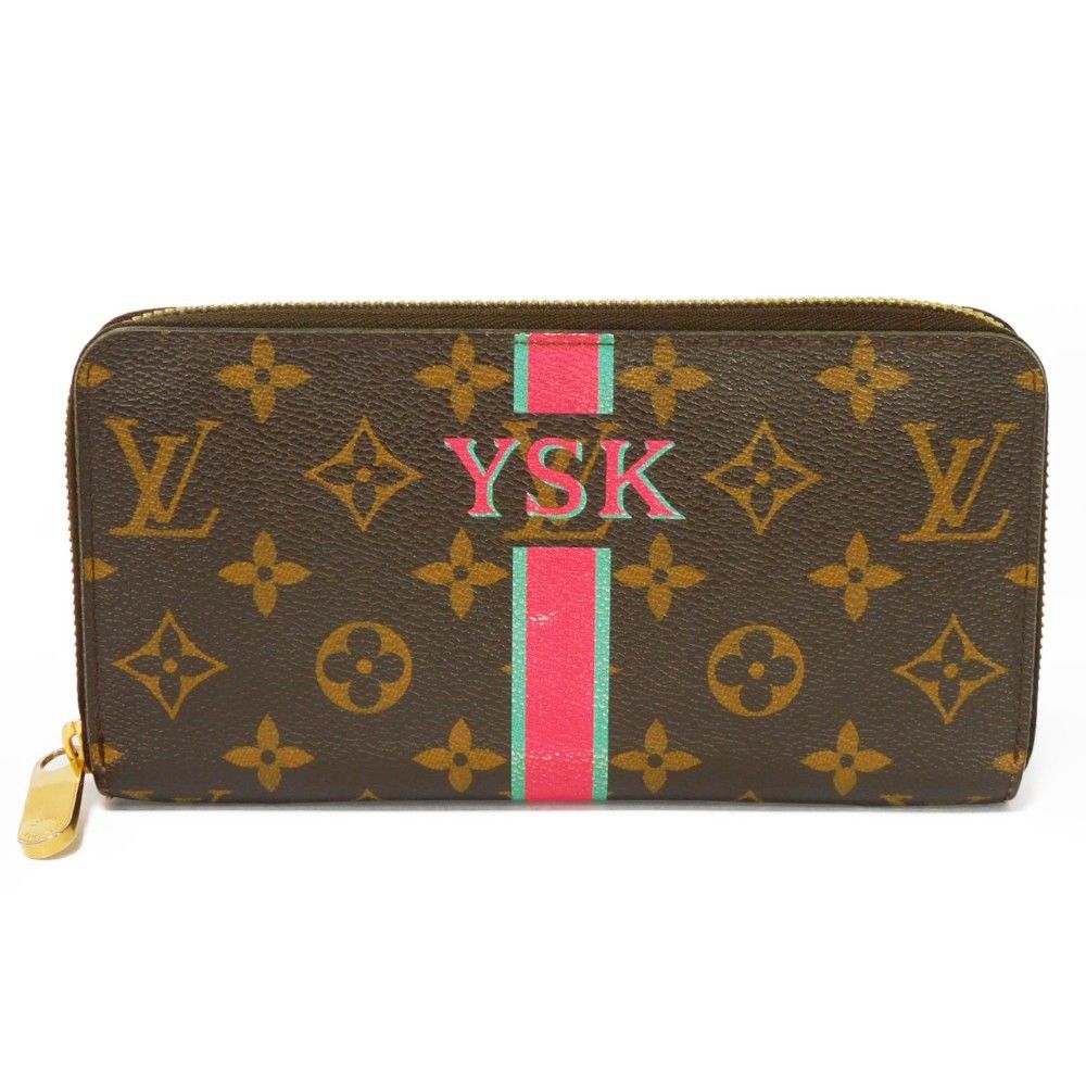 LOUIS VUITTON ルイ・ヴィトン ジッピーウォレット マロン フューシャ 