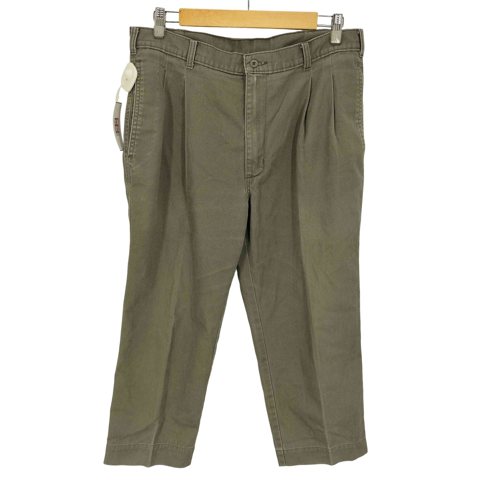 エルエルビーン L.L.Bean 80-90S USA製 RANGELEY コットン ツイル 2タック アンクル チノ パンツ メンズ  35