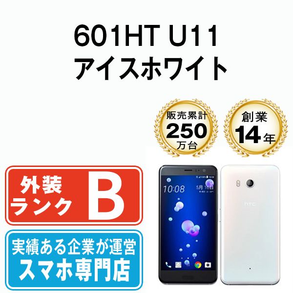 【中古】 601HT U11 アイスホワイト SIMフリー 本体 ソフトバンク スマホ【送料無料】 601htw7mtm