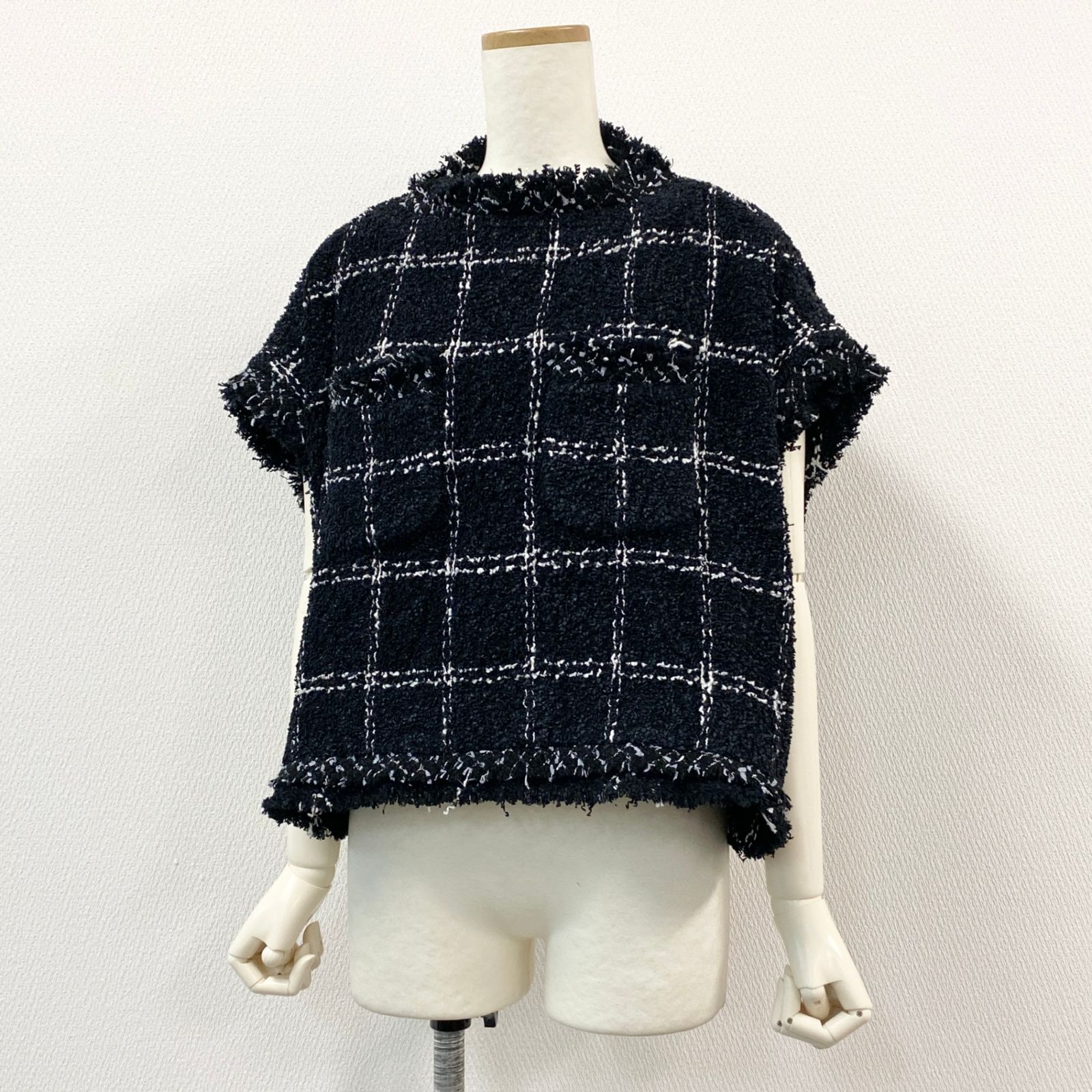 極美品☆Miu Miu ミュウ ミュウ 2019年製 MT1487 シルク100％ レース