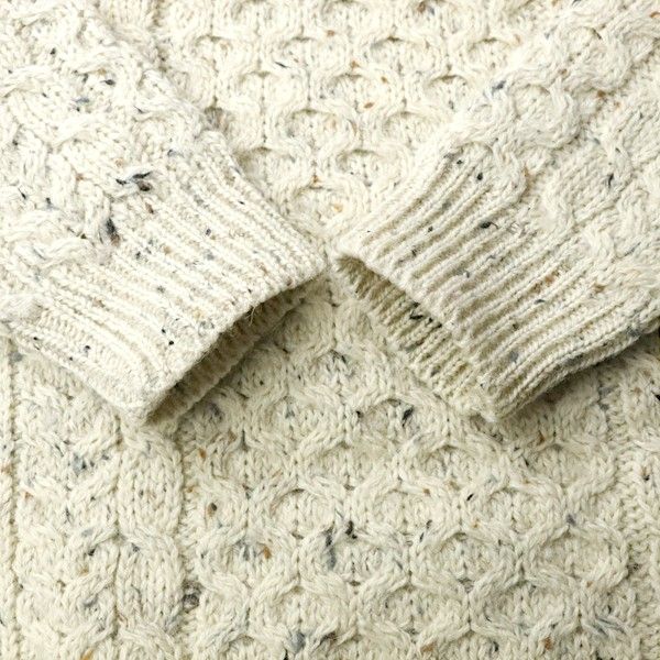 【希少】Carraig Donn キャレイグドン　セーター　アイボリー　XL Carraig Donn(キャレイグドン) ⁄ アイルランド製⁄フィッシャーマン
