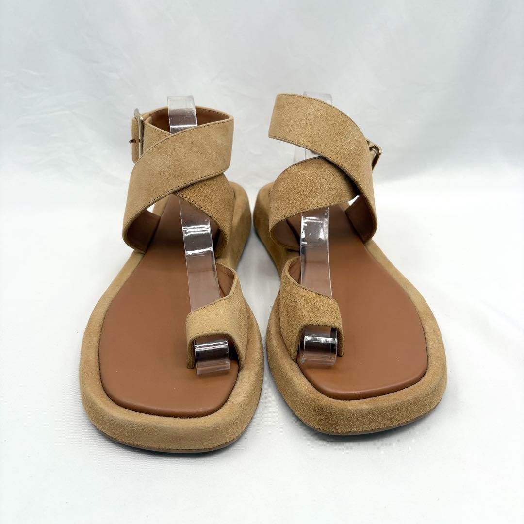 GIA BORGHINI ジアボルギーニ ストラップ レザー サンダル 37