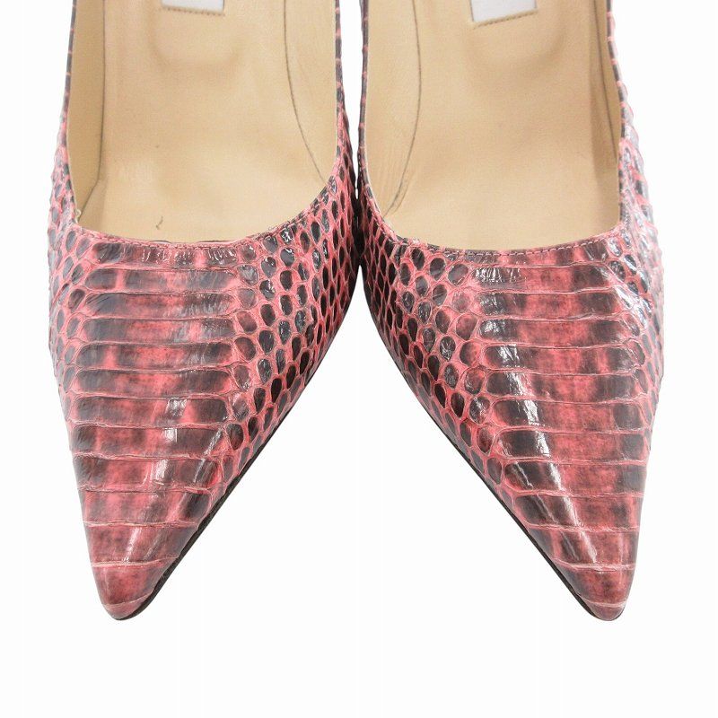 ジミーチュウ JIMMY CHOO パンプス ポインテッドトゥ パイソン
