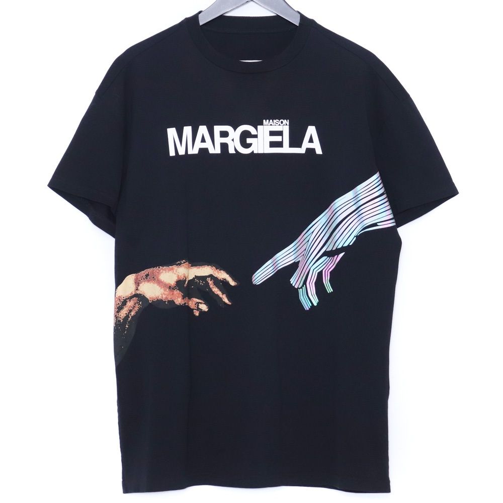 MAISON MARGIELA ハンドプリントTシャツ サイズ46 ブラック S50GC0533