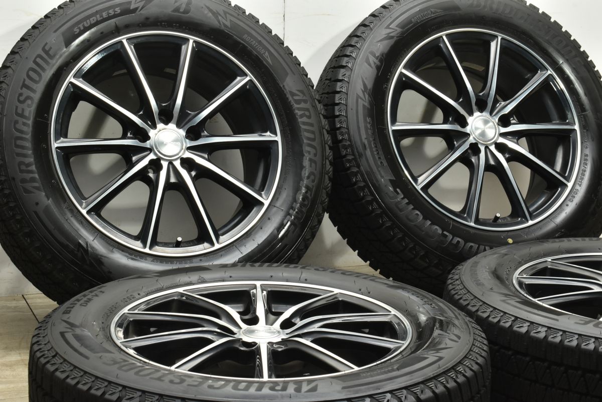 バリ溝 エコフォルム 17in 7J 45 PCD114.3 ブリヂストン ブリザック DM-V3 225|65R17 エクストレイル CX-5 CX-8 レガシィアウトバック