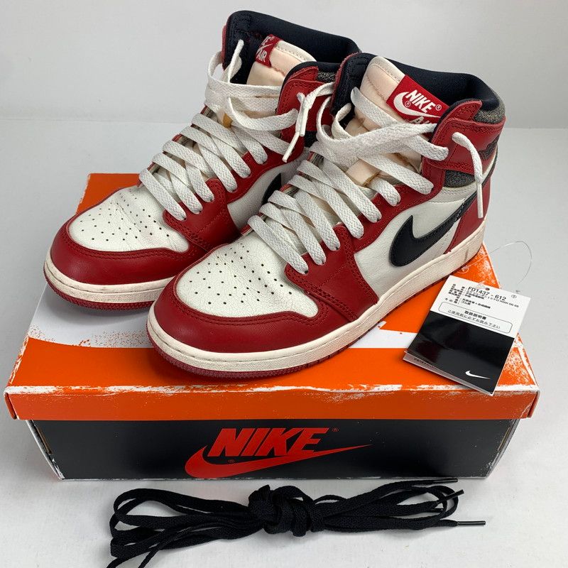 NIKE FD1437-612 GS AIR JORDAN 1 HIGH OG LOST - FOUND CHICAGO スニーカー 靴 166-250615-st-03-fuz