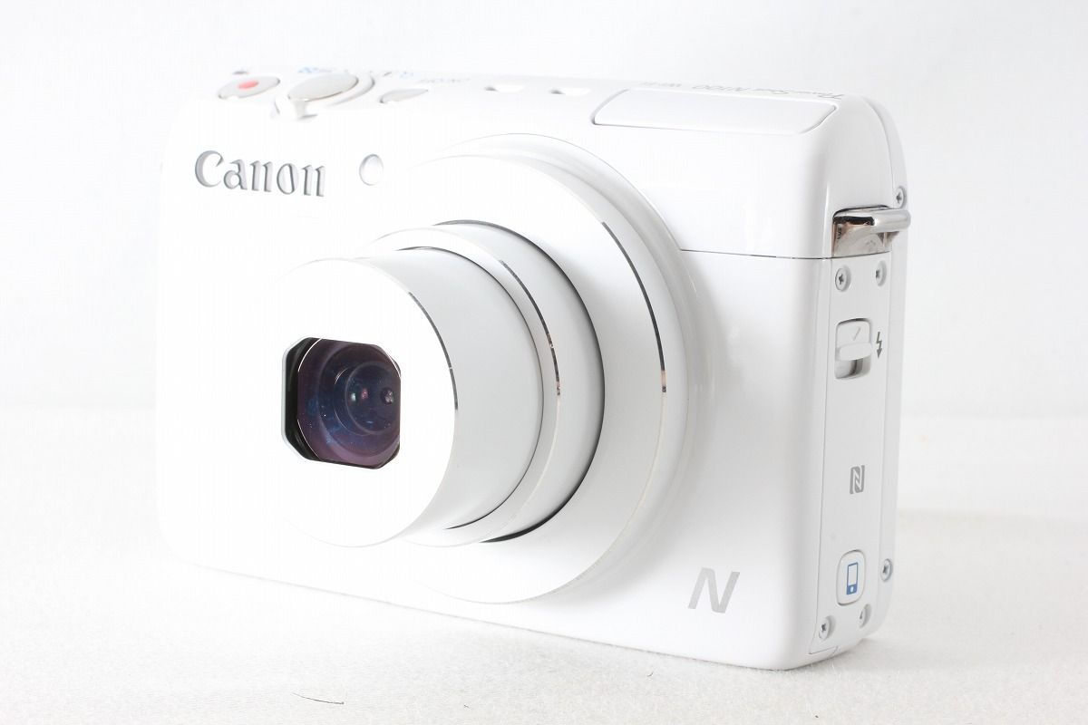 キヤノン Canon PowerShot N100 ホワイト ストラップ付◇47861