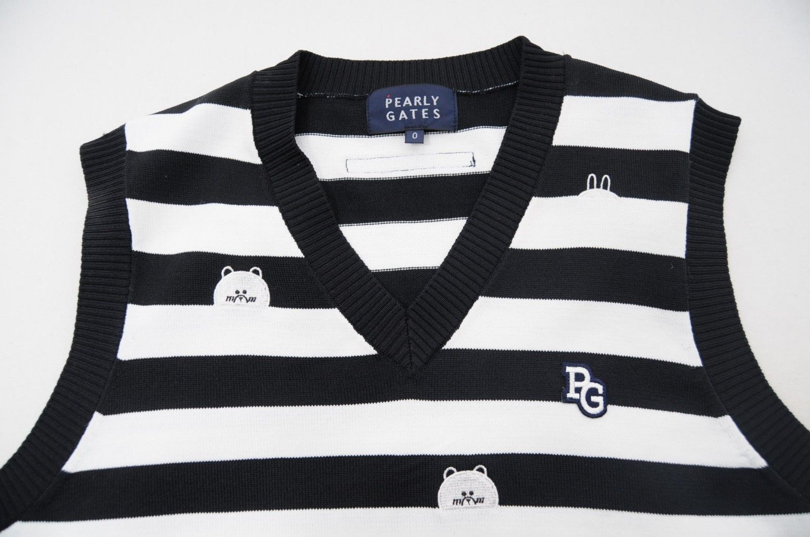売りつくし　新品未使用　パーリーゲイツ　Vネックベスト　サイズ５ PEARLY GATES/パーリーゲイツ Vネックベスト【5】超美品！ 中古