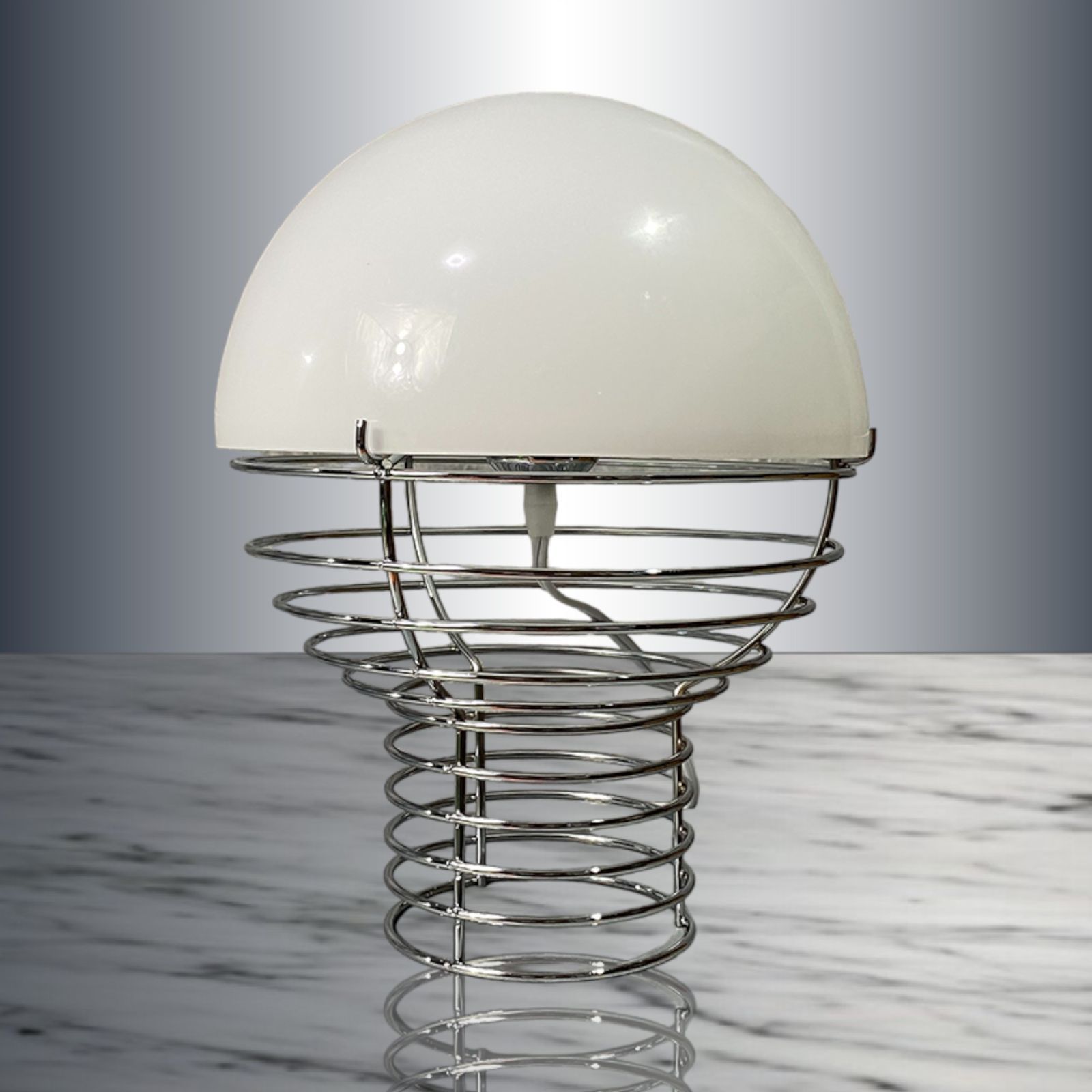 Wire Table Lamp White ワイヤーテーブルランプ ホワイト スペースエイジ ミッドセンチュリー リプロダクト