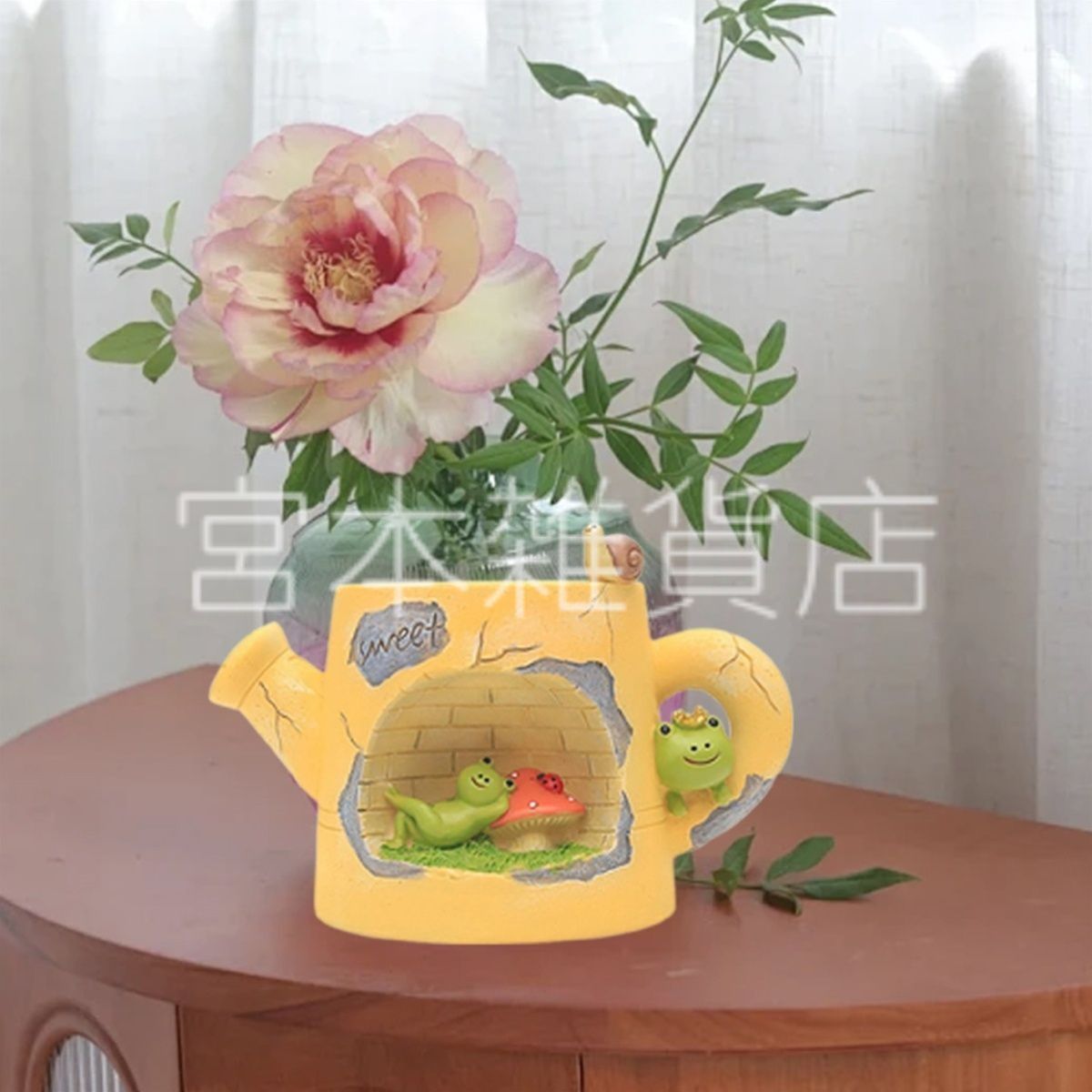 新品】桜島産軽石 植木鉢 芥子色 桜島軽石【約8～10cm/1個】