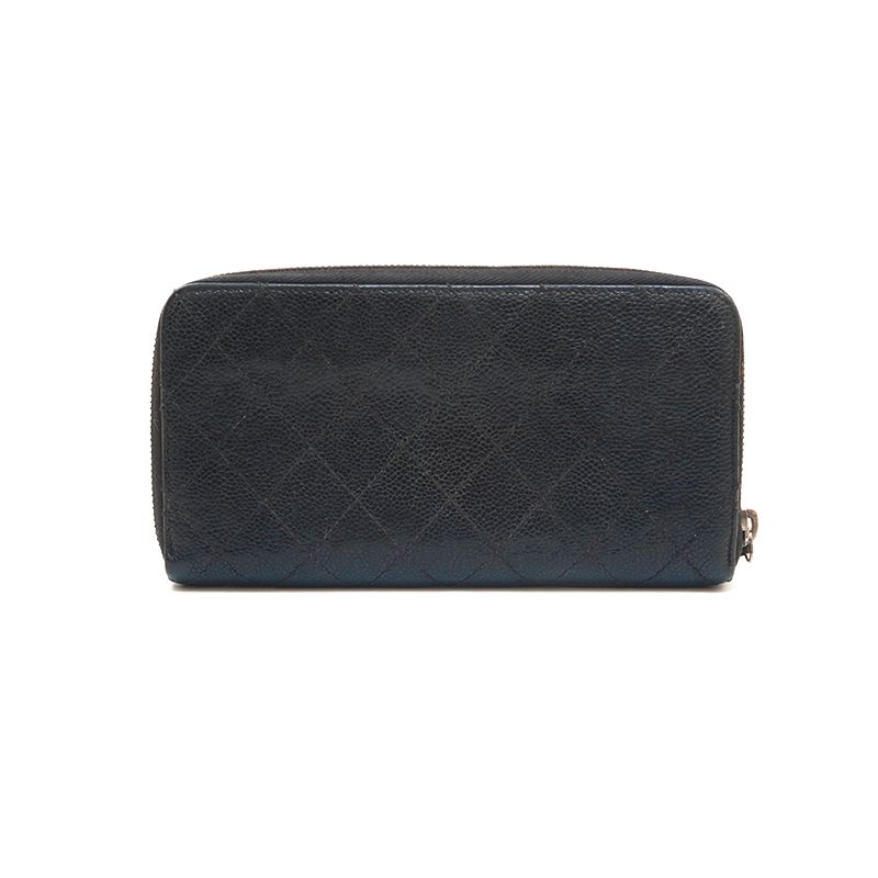 CHANEL シャネル 長財布 キャビアスキン マトラッセ 2.55 - メルカリ