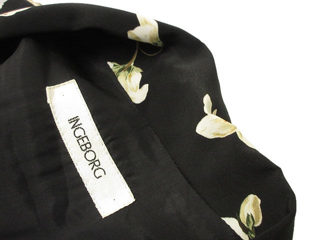インゲボルグ INGEBORG ワンピース フラワー プリント ベルト