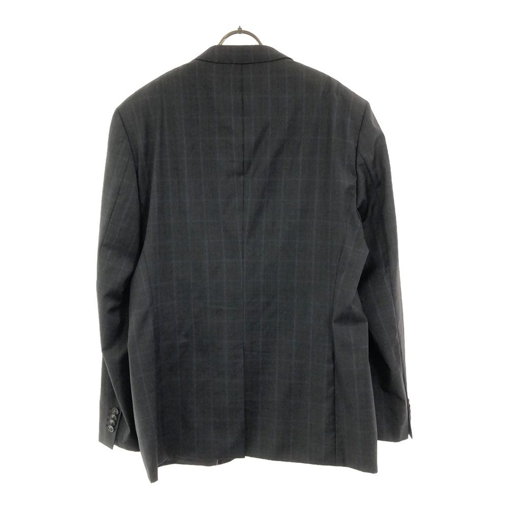 ヒューゴボス エルメネジルドゼニア ウール チェック テーラードジャケット 44 グレー HUGO BOSS Ermenegildo Zegna メンズ ヒューゴボス エルメネジルドゼニア ウール チェック テーラード