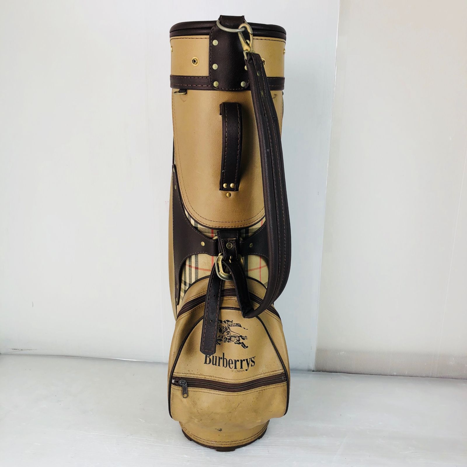 Burberrys バーバリー ノバチェック キャディバッグ ゴルフバッグ