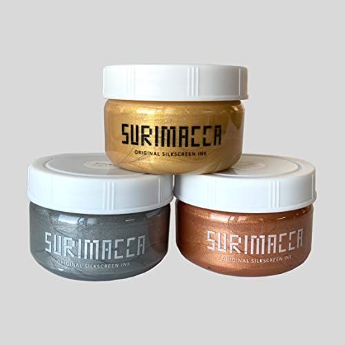 SURIMACCAインク シルクスクリーン用水性インク（ラメ３色セット）