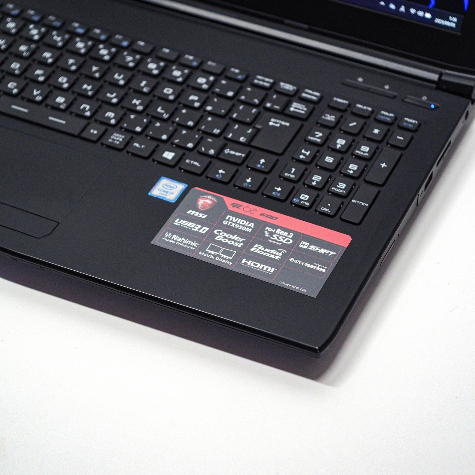 MSI GL62 6QD、 1TB HDD、128GB SSD、Windows 11、整備番号MI0902 