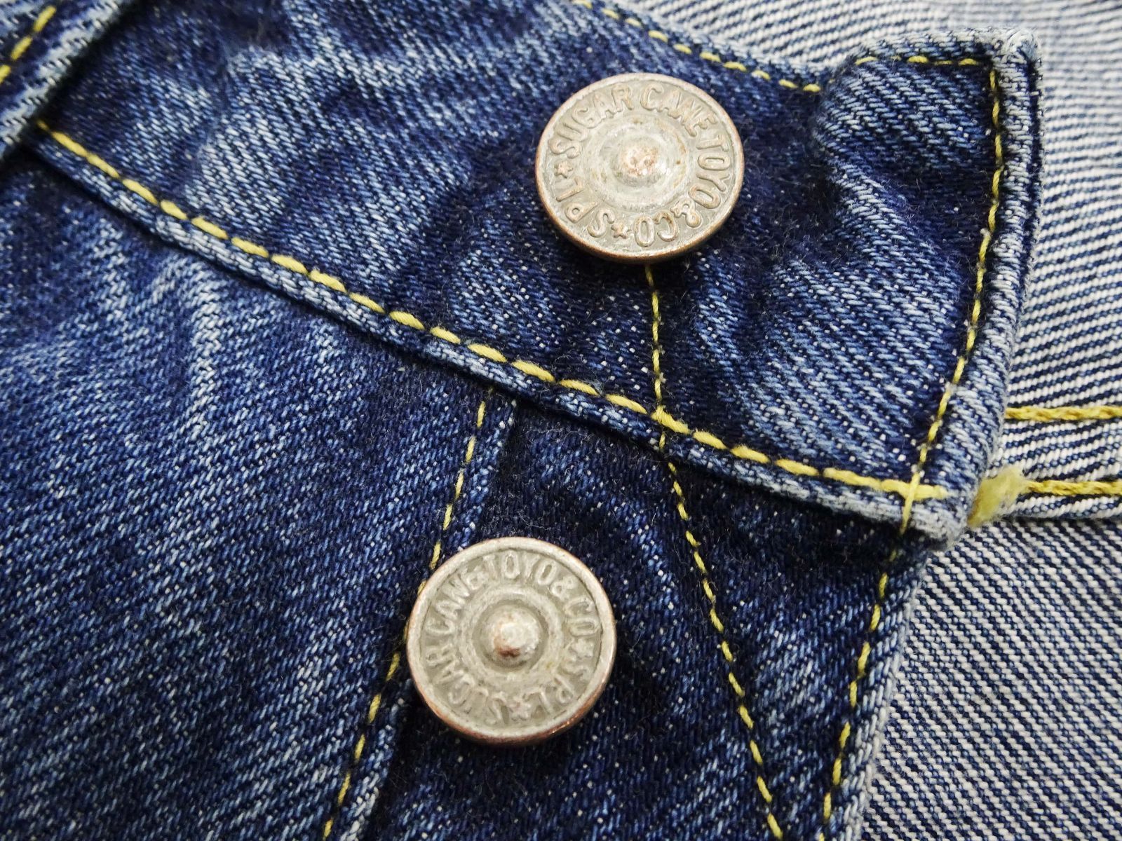 シュガーケーン SUGAR CANE デニムパンツ 1947モデル レギュラーストレート 14.25oz セルビッチデニム エイジング加工 中古加工 スタンダードジーンズ SC41947 インディゴエイジング 新品 SC41947SW-429