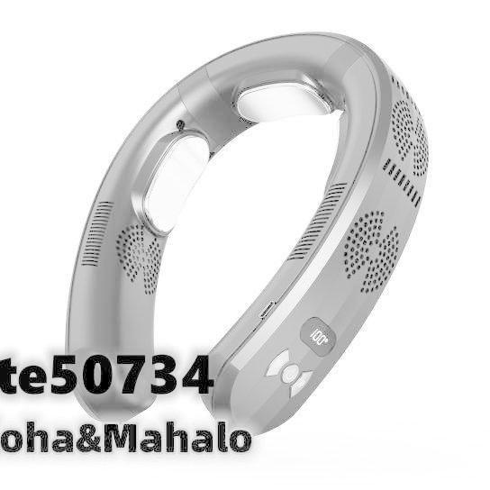 首掛け扇風機 ネッククーラー 首かけ扇風機 羽なし 3つ冷却プレート 半導体冷却 6000mAh大容量 携帯用扇風機 四風道送風 冷房|暖房 ネック