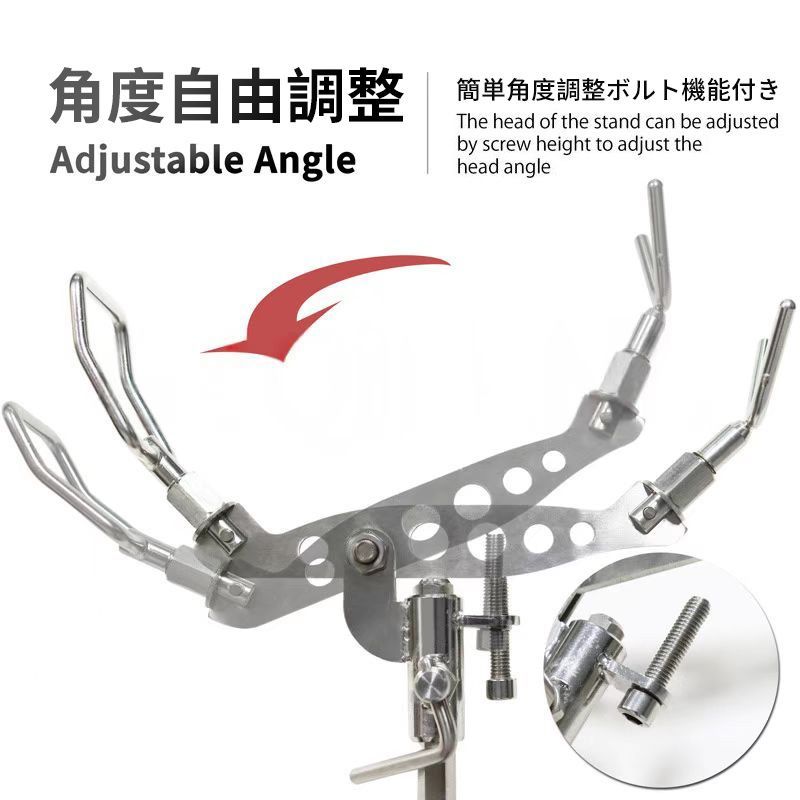 送料無料】Lezalic ロッドホルダー 埋め込み式 ステンレス製 船べり 15