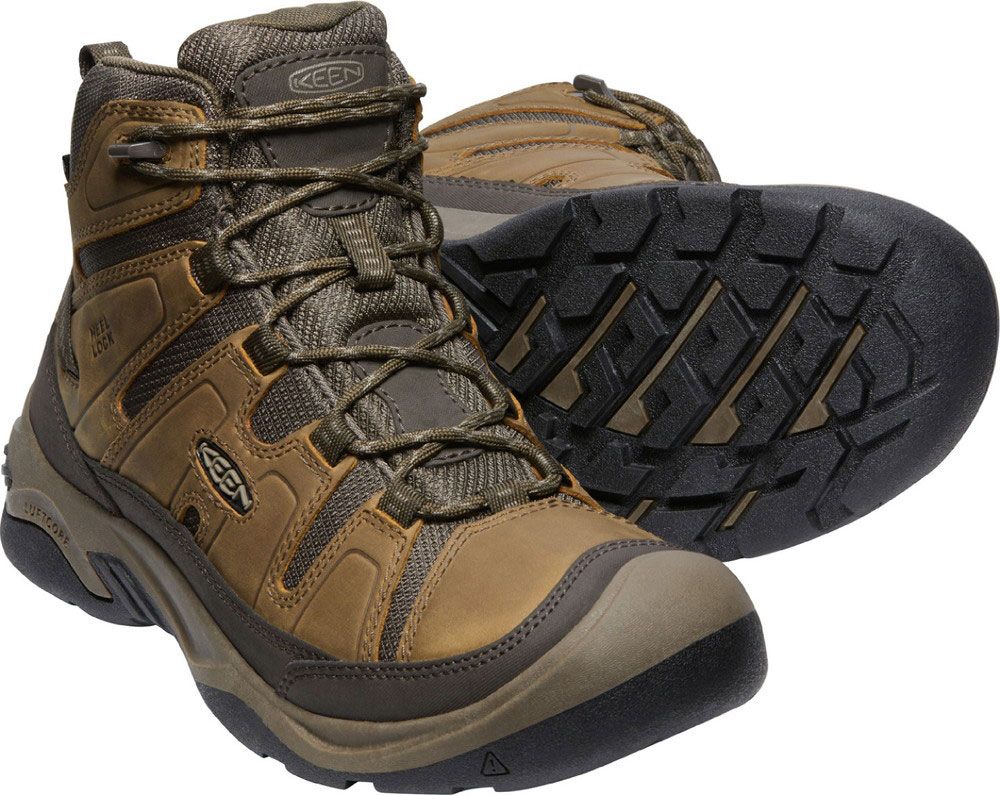 キーン KEEN アウトドア CIRCADIA MID WP M メンズ トレッキングシューズ ハイキングシューズ 防水 登山 ミッドカッド 1026769 BISON|BRINDL