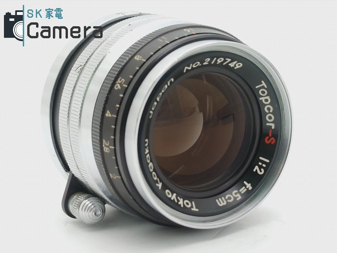 Topcon Topcor-S 5ｃｍ F2 TOKYO KOGAKU L39 トプコン 2024年4月清掃 キャップ付き 黒帯 Topcon Topcor-S 5cm F2 TOKYO KOGAKU L39 トプコン 2024年4月